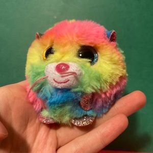 B1G2 - Fuzzy Rainbow Round Stuffed Cat - Buy 1, Get 2 FREE